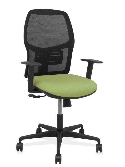 PIQUERAS Y CRESPO Silla Alfera Sincro Malla Negra y Asiento Verde Oliva PIQUERAS Y CRESPO Silla Alfera Sincro Malla Negra y Asiento Verde Oliva
