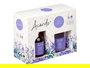 Acorde Set Mikado 100Ml Vela 30H Lavanda Aroma 19x15x7cm (Set de 6)