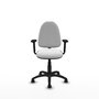 PIQUERAS Y CRESPO Silla de oficina Aýna blanca con Brazos 2D