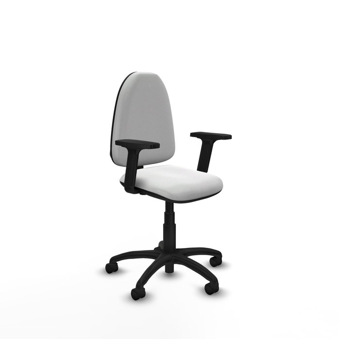 PIQUERAS Y CRESPO Silla de oficina Aýna blanca con Brazos 2D PIQUERAS Y CRESPO Silla de oficina Aýna blanca con Brazos 2D