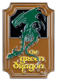 El Señor de los Anillos Imán The Green Dragon (Enamel) 7 cm
