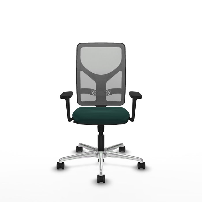 PIQUERAS Y CRESPO Silla de oficina Motilla con mecanismo Sincro, Verde botella y Gris PIQUERAS Y CRESPO Silla de oficina Motilla con mecanismo Sincro, Verde botella y Gris
