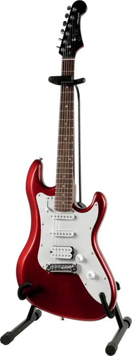 QUIKLOK Soporte Guitarra/Bajo LINE Altura Ajustable Acero Negro Soporte de Suelo 510-860mm Plegable