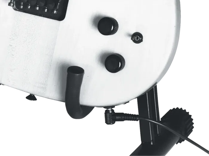 QUIKLOK Soporte Guitarra/Bajo LINE Altura Ajustable Acero Negro Soporte de Suelo 510-860mm Plegable