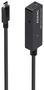 AISENS Cable USB 3.2 Gen 1x1 Prolongador con Amplificador USB-C a USB-C, 5m, Negro