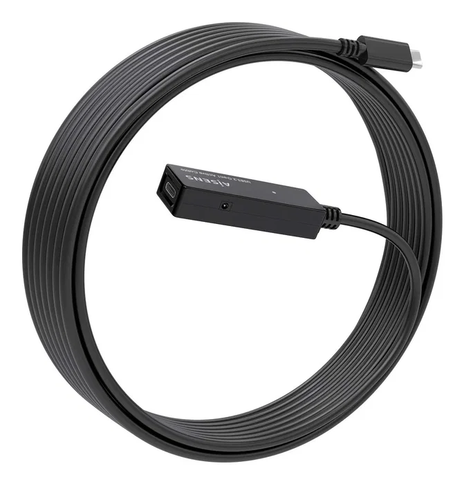 Aisens Cable USB 3.2 Gen1x1 Prolongador con Amplificador USB-C, 5m, Negro