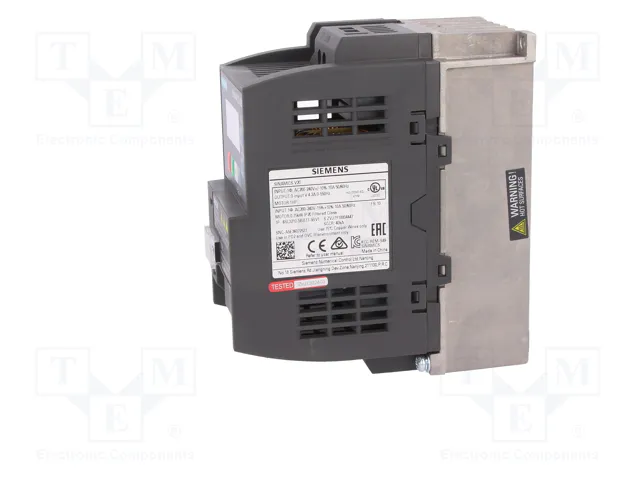 SIEMENS SINAMICS V20 Inversor Monofásico 0,75kW 200...240V AC