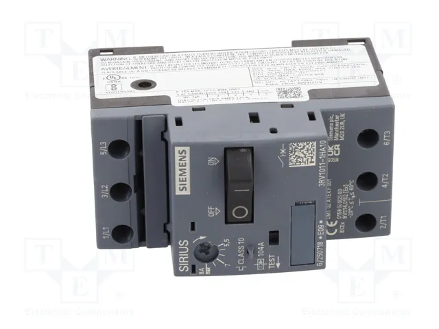 SIEMENS 3RV1011-1HA10 Interruptor motorizado 3kW 220÷690VAC