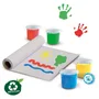 Ses Creative Kit para Pintar con los Dedos con Delantal y Papel 100% Reciclado