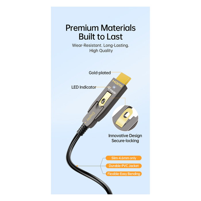 Equip Cable HDMI 2.0 Desmontable HDMI a Micro HDMI 15m 4K 60Hz 119412