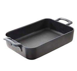 Fuente Rectangular Negra 34x25x6,5 cm