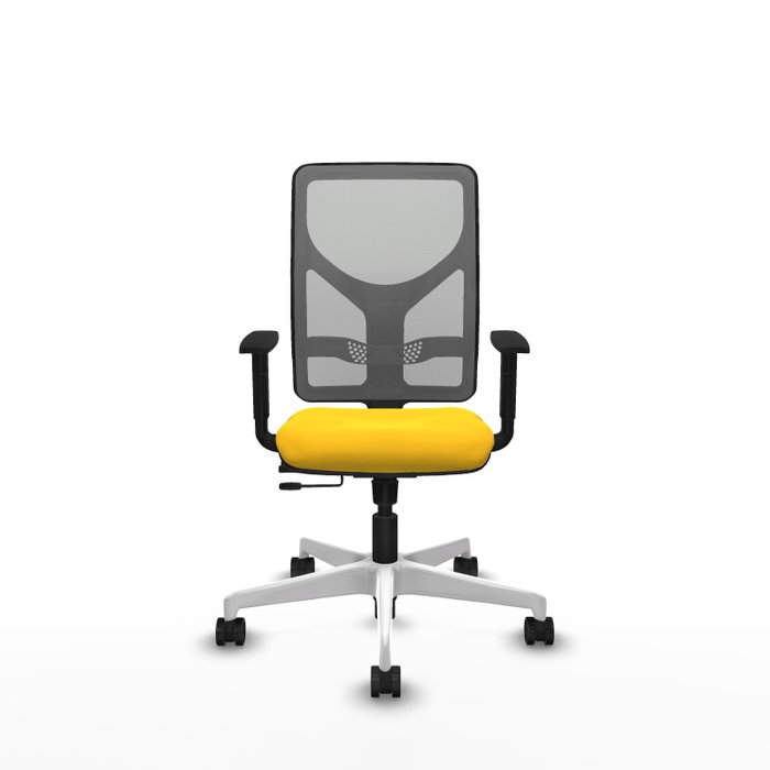 PIQUERAS Y CRESPO Silla de oficina Motilla con mecanismo Sincro/Traslack, Amarillo y Gris PIQUERAS Y CRESPO Silla de oficina Motilla con mecanismo Sincro/Traslack, Amarillo y Gris
