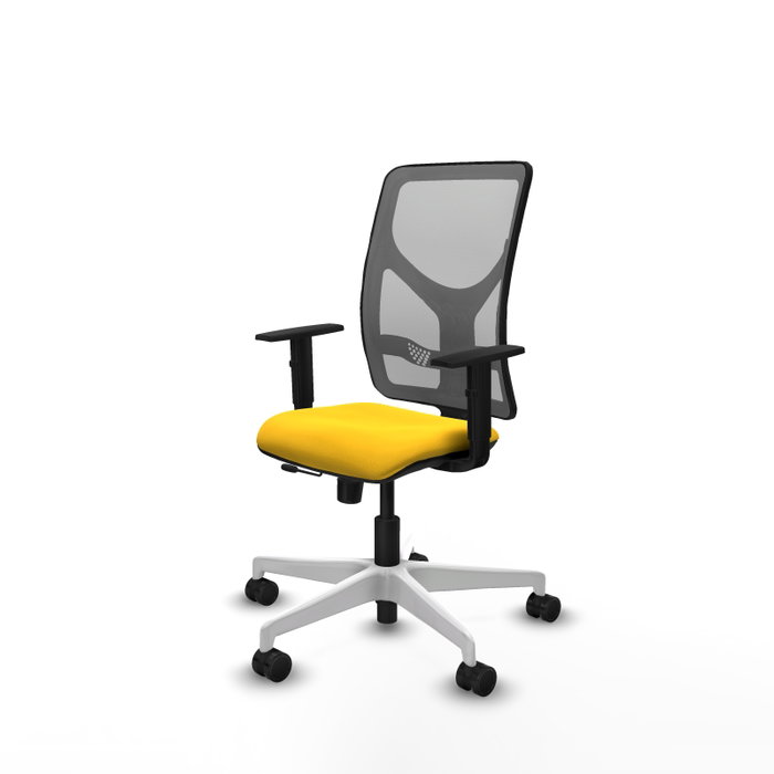 PIQUERAS Y CRESPO Silla de oficina Motilla con mecanismo Sincro/Traslack, Amarillo y Gris PIQUERAS Y CRESPO Silla de oficina Motilla con mecanismo Sincro/Traslack, Amarillo y Gris