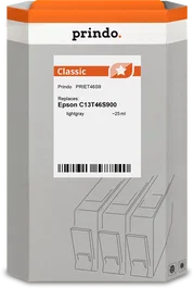 Prindo PRIET46S9 Classic Cartucho de tinta Gris (claro)