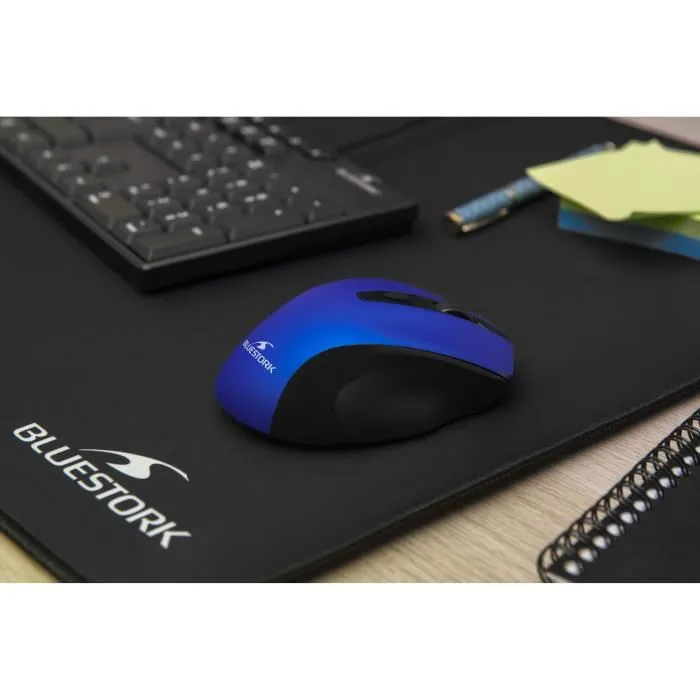 Bluestork Ratón Inalámbrico OFFICE 75 Recargable para PC/MAC - Color Azul