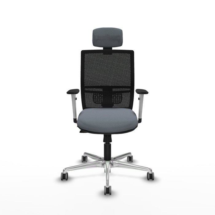 PIQUERAS Y CRESPO Silla de oficina Yunquera Gris con mecanismo Sincro/Traslack PIQUERAS Y CRESPO Silla de oficina Yunquera Gris con mecanismo Sincro/Traslack