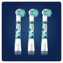 Oral-B 80352667 Cepillos de Dientes Infantiles Star Wars 3 Unidades, Azul y Blanco, Para Niños +3 Años, Cabeza de Recambio