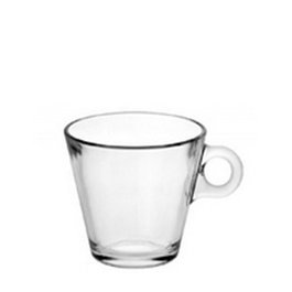 Soler Hispania CONIC Taza de Vidrio 28 cl / 0.28L, 95 mm de Diámetro x 84 mm de Alto para Café o Bebidas (Set de 6)