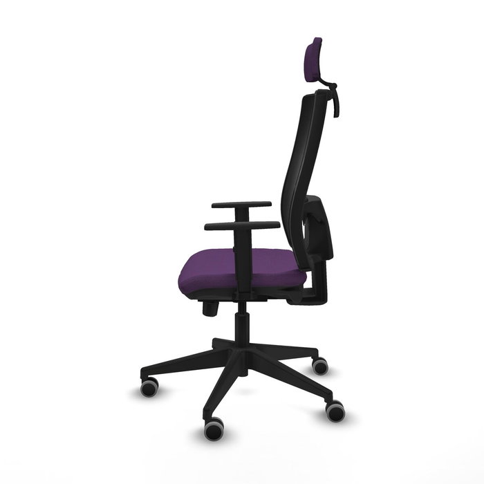 PIQUERAS Y CRESPO Silla de oficina Horna con mecanismo Sincro/Traslack, Morado y Negro PIQUERAS Y CRESPO Silla de oficina Horna con mecanismo Sincro/Traslack, Morado y Negro
