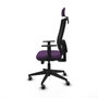 PIQUERAS Y CRESPO Silla de oficina Horna con mecanismo Sincro/Traslack, Morado y Negro