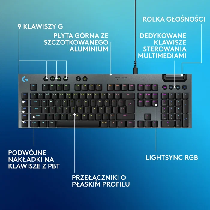 Logitech G915 X Teclado Mecánico Gaming Negro