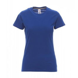 PAYPER Camiseta Mujer Manga Corta Algodón Talla XS-L Varios Colores Azulina