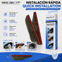 Occ Sport OCCDEC020 Protector de lluvia para espejo retrovisor lateral ahumado, pack de 2 piezas de PVC con adhesivo, instalación sin herramientas, 170 x 50 x 10 mm