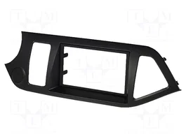 PER.PIC. Bastidor de montaje de radio 2 DIN para Kia Picanto (2011+) Negro