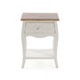 Versa Mesita Noche Rustica Blanca 34x62 cm