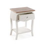 Versa Mesita Noche Rustica Blanca 34x62 cm