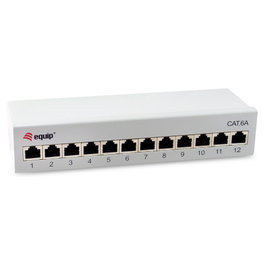 EQUIP 326522 Patchpanel 12x RJ45 Cat6A FTP Premium Gris