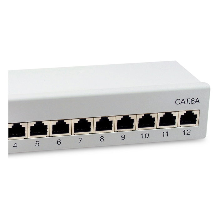 EQUIP 326522 Patchpanel 12x RJ45 Cat6A FTP Premium Gris EQUIP 326522 Patchpanel 12x RJ45 Cat6A FTP Premium Gris