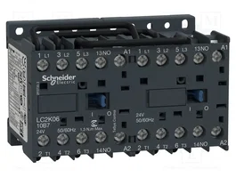 Schneider Electric LC2K0610B7 Contactor Reversible de Retorno de 3 Polos 24VAC 6A