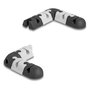 DeLOCK Set modular de 9 soportes para cables autoadhesivos negro/gris