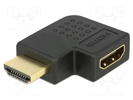 DeLOCK Adaptador HDMI Macho a HDMI Hembra 90° Izquierda, Negro