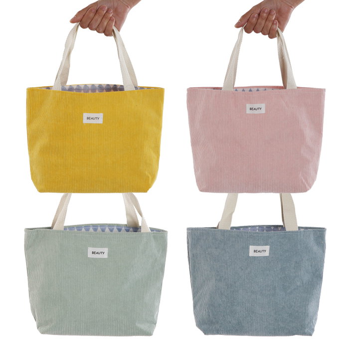 Bolsa Versa Corduroy Amarillo 9 x 22 x 23 cm