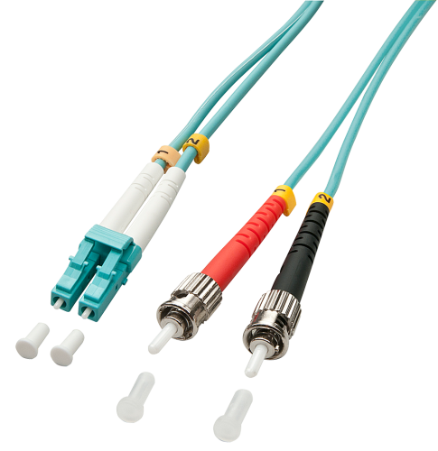 LINDY Cable de fibra óptica OM3 LC - ST Duplex 1 m Turquesa LINDY Cable de fibra óptica OM3 LC - ST Duplex 1 m Turquesa