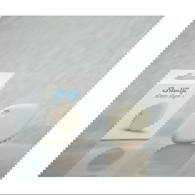 Shelly Plug & Play Blu Button "Tough Ivory" Schalter & Dimmer Bluetooth Hellbeige