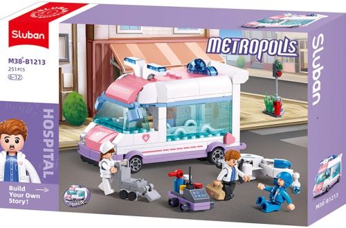 SLUBAN Vehículo de Emergencia Médica Metropolis 248 piezas