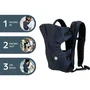 Dreambaby Portabebés On-The-Move 3 en 1, Ligero y Transpirable, Postura Frente/Espalda, Para 3.5-12 kg, Azul Marino - DRE9312742424770