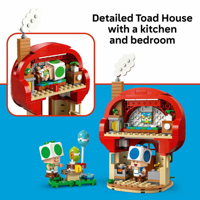 LEGO Super Mario 72041 Fiesta de Toad Set de Construcción para Niños de 7 Años en Adelante