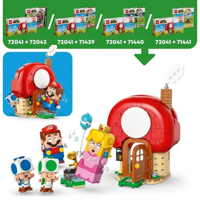 LEGO Super Mario 72041 Fiesta de Toad Set de Construcción para Niños de 7 Años en Adelante LEGO Super Mario 72041 Fiesta de Toad Set de Construcción para Niños de 7 Años en Adelante
