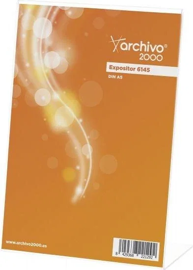 Archivo 2000 Expositor Sobremesa Archivo 2000 "Premium" En Forma De L Din A5 Vertical Espesor 3 mm 65x150X215 mm Archivo 2000 Expositor Sobremesa Archivo 2000 "Premium" En Forma De L Din A5 Vertical Espesor 3 mm 65x150X215 mm