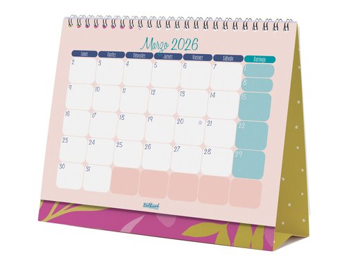 Finocam Calendario de Sobremesa Talkual 2026 con Espiral Doble