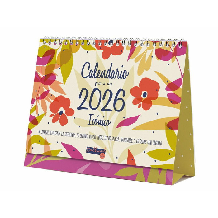 Finocam Calendario de Sobremesa Talkual 2026 con Espiral Doble