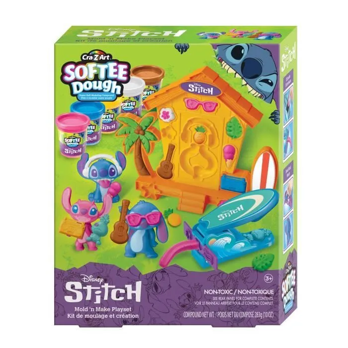 Crazart LEX3380743111155 Kit para hacer figuras de Stitch en arcilla de modelado suave y moldeable Crazart LEX3380743111155 Kit para hacer figuras de Stitch en arcilla de modelado suave y moldeable