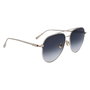 Ferragamo SF308S-715 con cristales azules y detalles dorados