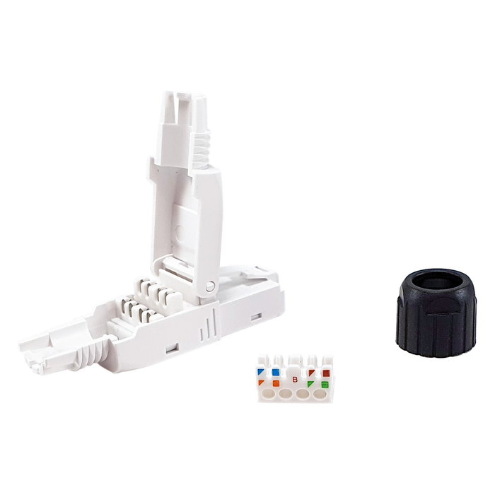 Equip Kit de 5 Conectores RJ45 Cat.6 UTP Blanco sin Herramientas Equip Kit de 5 Conectores RJ45 Cat.6 UTP Blanco sin Herramientas