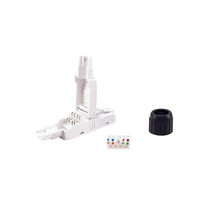 Equip Kit de 5 Conectores RJ45 Cat.6 UTP Blanco sin Herramientas Equip Kit de 5 Conectores RJ45 Cat.6 UTP Blanco sin Herramientas
