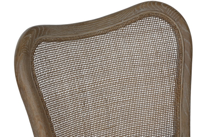 DKD Home Decor Silla Fresno Ratán Blanco y Crudo
